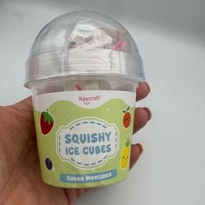 Keycraft Squishy Ice Cubes ASMR Green Fruit Sensory Fidget Toy Brand New